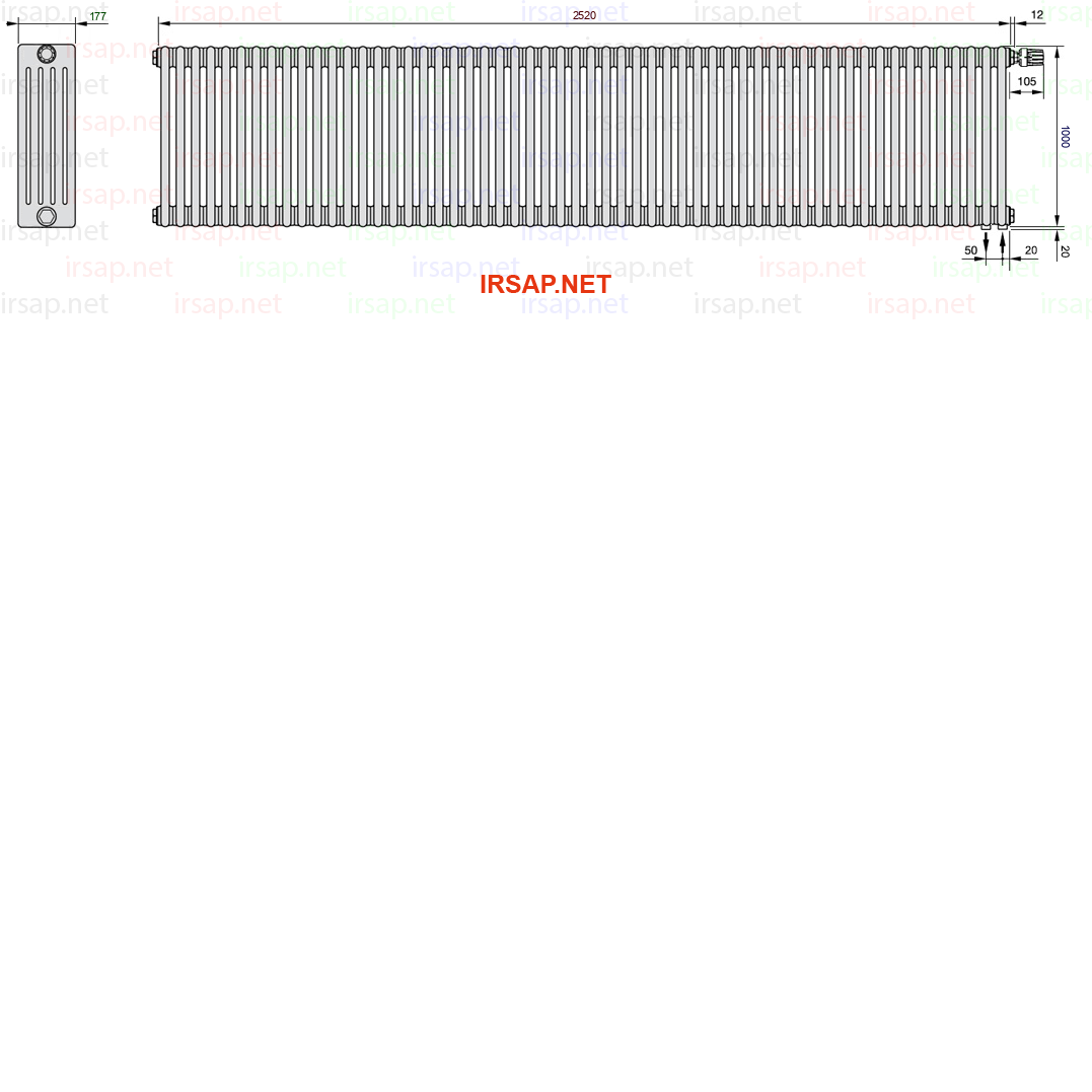 Радиатор IRSAP Tesi 51000/56 T25 CL 01